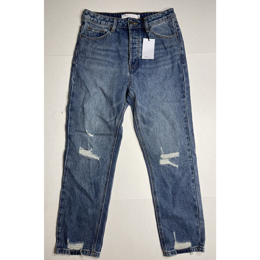TNR Women’s Jeans Distressed Medium Wash Size 27‎ Cropped